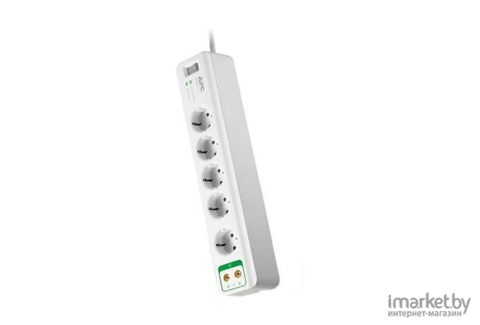 Сетевой фильтр APC Essential SurgeArrest 5 outlets with coax protection 230 [PM5V-RS]