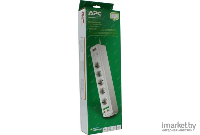 Сетевой фильтр APC Essential SurgeArrest 5 outlets with coax protection 230 [PM5V-RS]