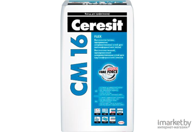 Клеевая смесь Ceresit CM 16 Flex 5кг для плитки