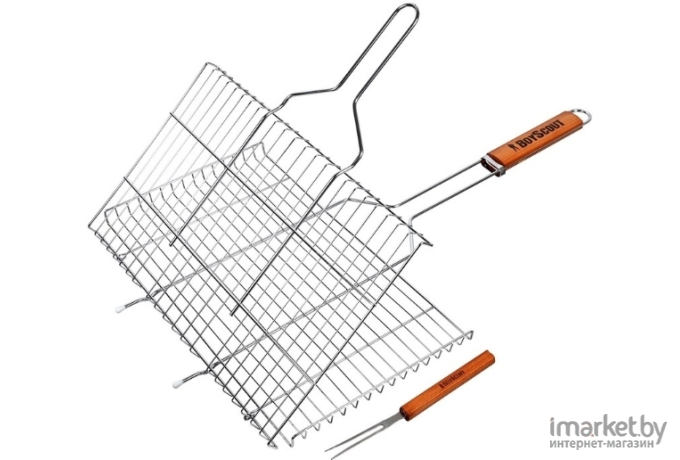 Решетка-гриль BoyScout Решетка-гриль 70(+5)x45x27x2cм + веер [61301]