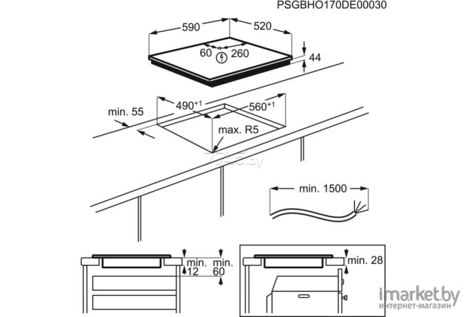 Варочная панель Electrolux IPES6452KF