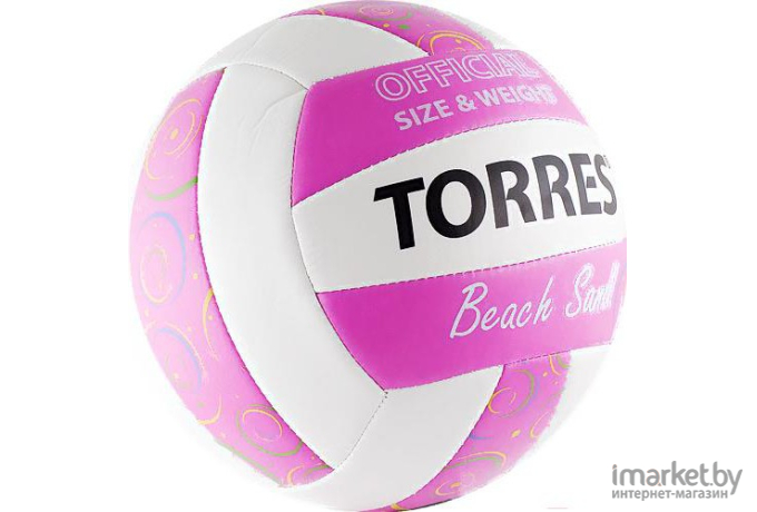 Волейбольный мяч Torres Beach Sand Pink  размер 5 [V30085B]