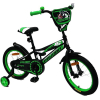 Велосипед детский Favorit Biker 16 черный/зеленый 2019 [BIK-16GN]