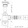 Cифон Ани пласт Сифон сливной C0115