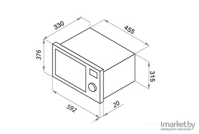 Микроволновая печь Maunfeld JBMO.20.5ERIB