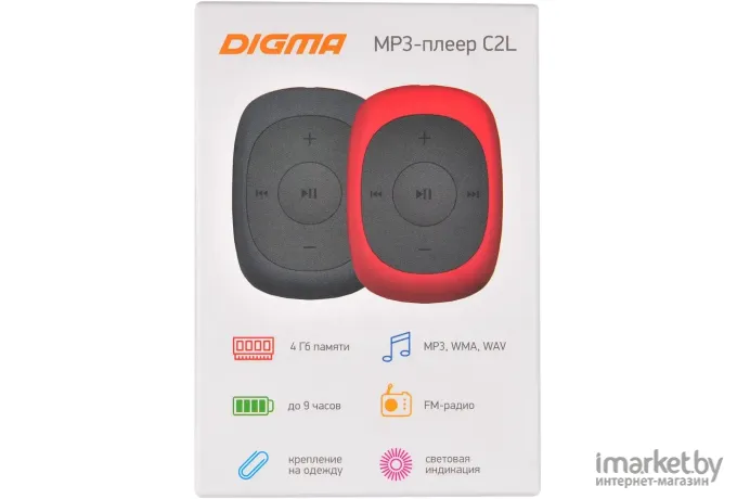 MP3-плеер Digma C2L 4Gb красный