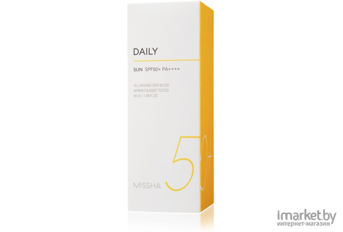 Крем солнцезащитный Missha All-Around Safe Block Waterproof Sun SPF50+/PA++++ 50мл