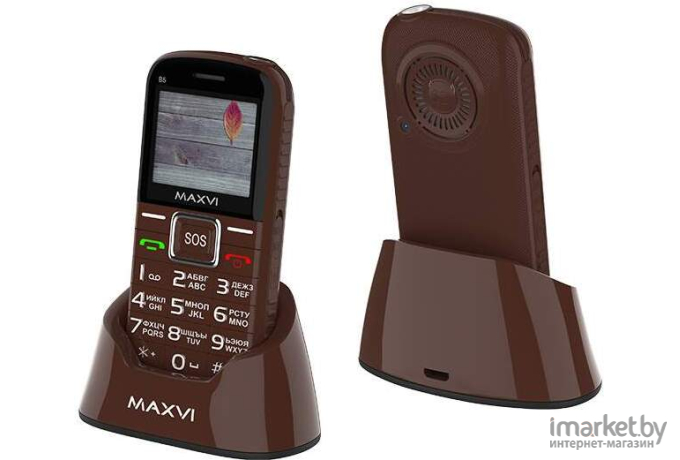 Мобильный телефон Maxvi B5 Brown