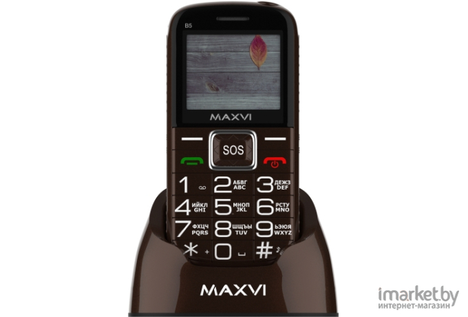 Мобильный телефон Maxvi B5 Brown