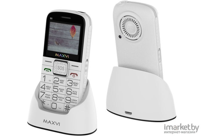 Мобильный телефон Maxvi B5 White