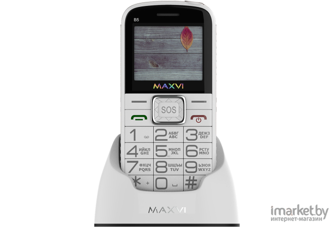 Мобильный телефон Maxvi B5 White