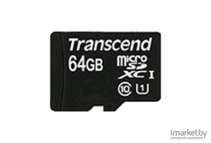 Карта памяти Transcend microSDXC UHS-I 300x Premium (Class 10) 64GB [TS64GUSDU1]