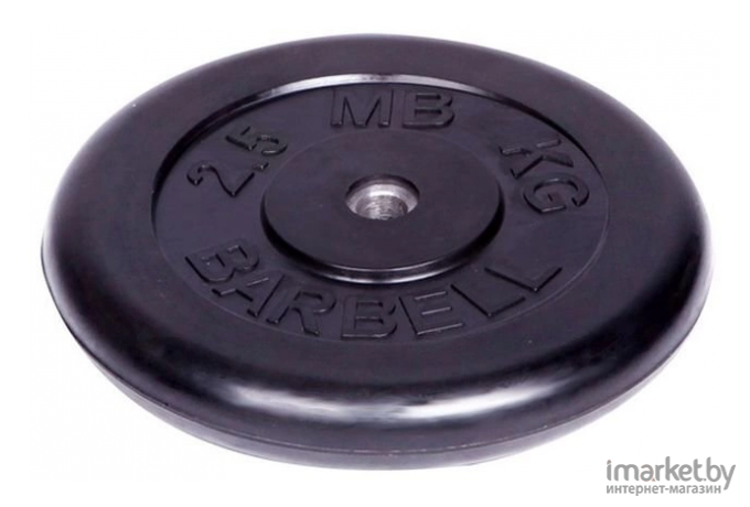 Диск для штанги MB Barbell Atlet d26 мм 2.5 кг черный