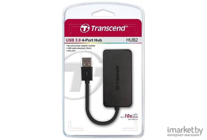 USB-хаб Transcend TS-HUB2K USB 3.1 4-Port HUB, USB 3.1 Gen 1 OK