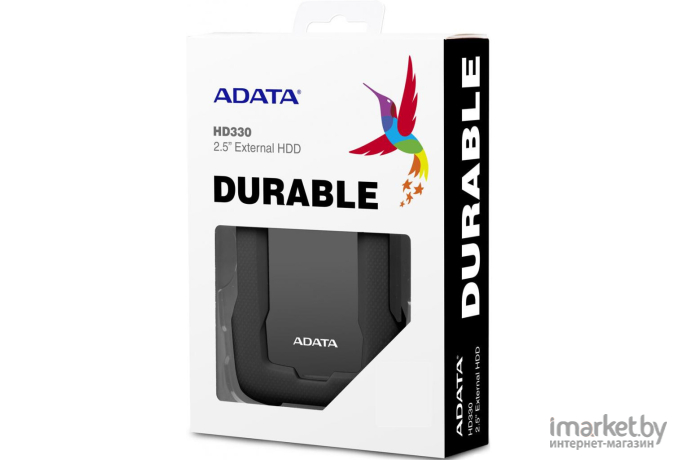 Внешний жесткий диск A-Data 4TB HD330 4TB COLOR BOX Black [AHD330-4TU31-CBK]