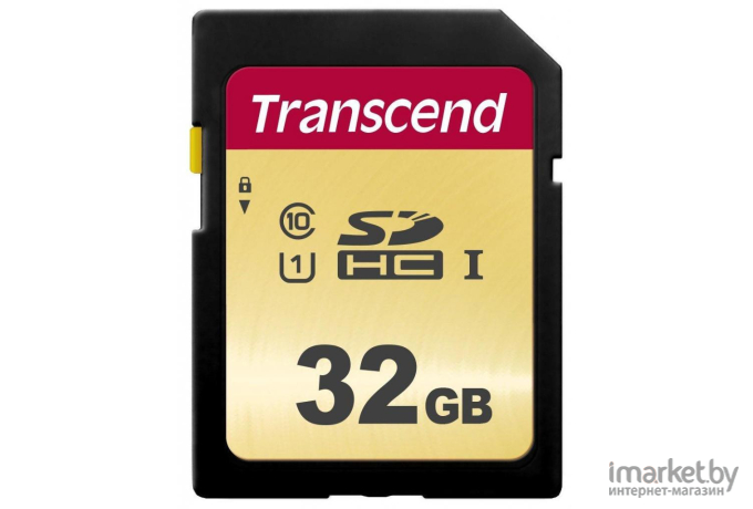 Карта памяти Transcend 32GB UHS-I U1 SD card MLC OK [TS32GSDC500S]