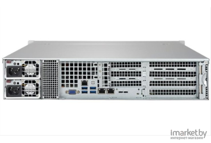 Материнская плата Supermicro Barebone 2U/MB X11DDW-L/2xCPU LGA 3647/12x slots to 1.5TB/8x3.5" SAS/SATA HS/2x 1GbE LAN/2xDOM/M.2/1000W Redundant OK [SYS-6029P-WTR]