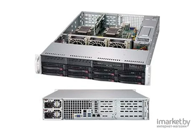 Материнская плата Supermicro Barebone 2U/MB X11DDW-L/2xCPU LGA 3647/12x slots to 1.5TB/8x3.5" SAS/SATA HS/2x 1GbE LAN/2xDOM/M.2/1000W Redundant OK [SYS-6029P-WTR]