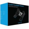  Logitech Контроллер авиасимуляторов G Flight Rudder Pedals (педали управления рулём и ножным тормозом авиасимуляторов) OK [945-000005]