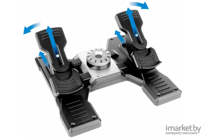  Logitech Контроллер авиасимуляторов G Flight Rudder Pedals (педали управления рулём и ножным тормозом авиасимуляторов) OK [945-000005]