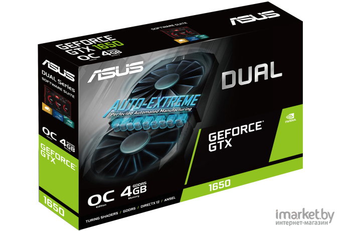 Видеокарта ASUS GeForce GTX 1650 [DUAL-GTX1650-O4G]