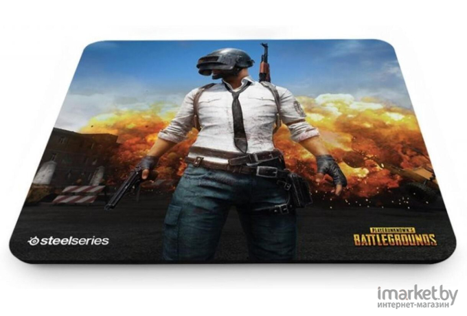 Коврик для мыши SteelSeries QcK+ PUBG Erangel Edition рисунок [63807]