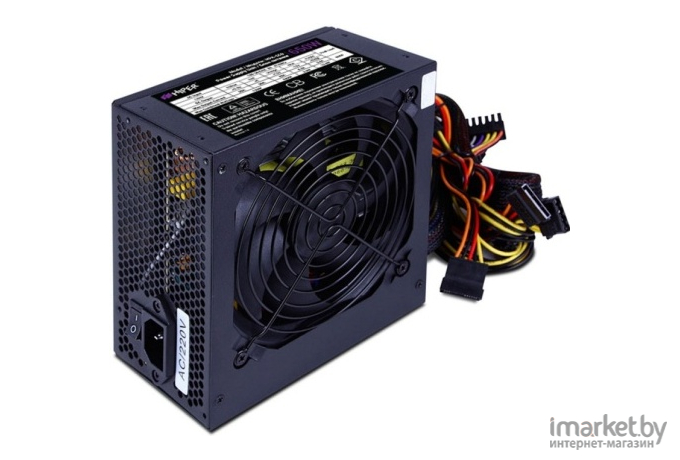 Блок питания Hiper HPA-650 (ATX 2.31, 650W, Active PFC, 80Plus, 120mm fan, черный) BOX OK