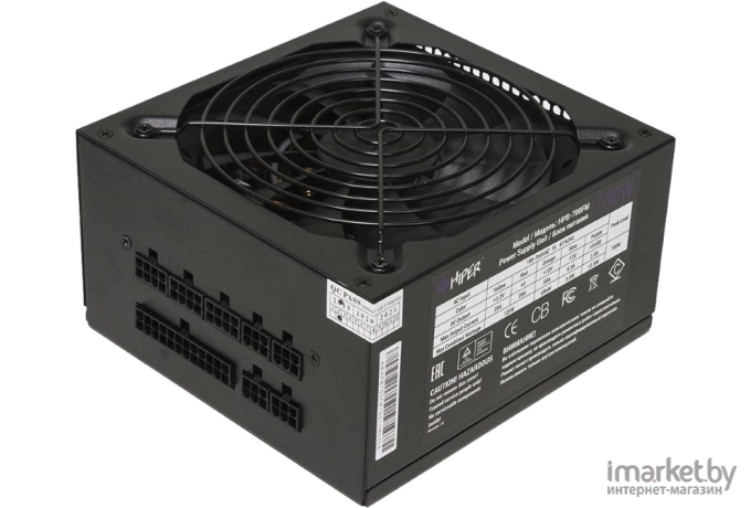 Блок питания Hiper HPB-650FM (ATX 2.31, 650W, Active PFC, 80Plus BRONZE, 140mm fan, Full-modular, черный) BOX OK