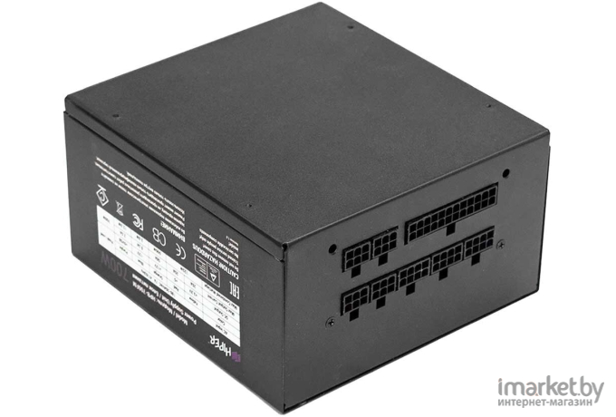 Блок питания Hiper HPB-650FM (ATX 2.31, 650W, Active PFC, 80Plus BRONZE, 140mm fan, Full-modular, черный) BOX OK
