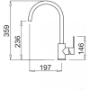 Смеситель Elleci Bridge M79 Aluminium (MMKBRI79)