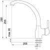 Смеситель Elleci Po M73 Titanium (MMKPO73)