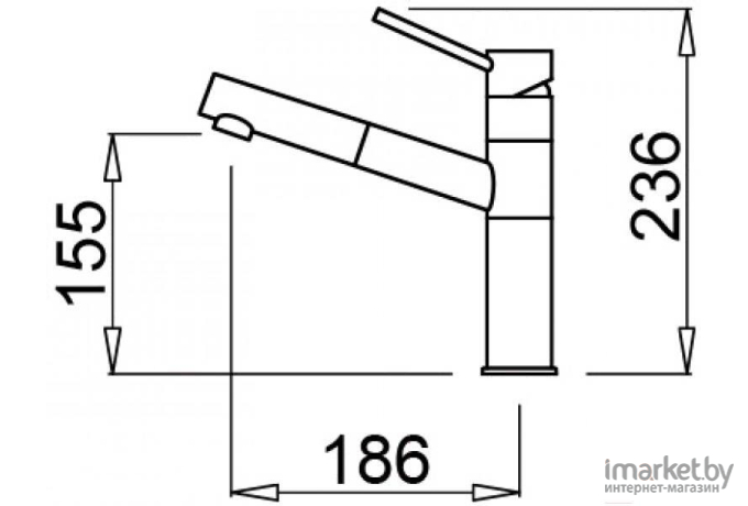 Смеситель Elleci Reno G43 Tortora (MGKREN43)