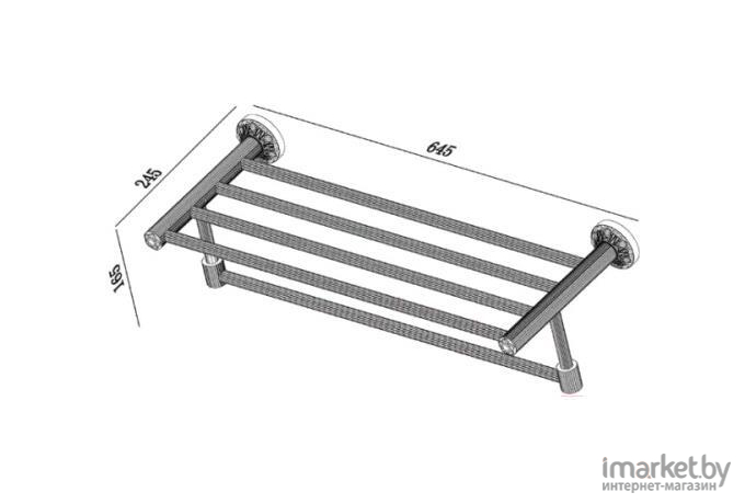 Полка для ванной ZorG AZR 44 BR