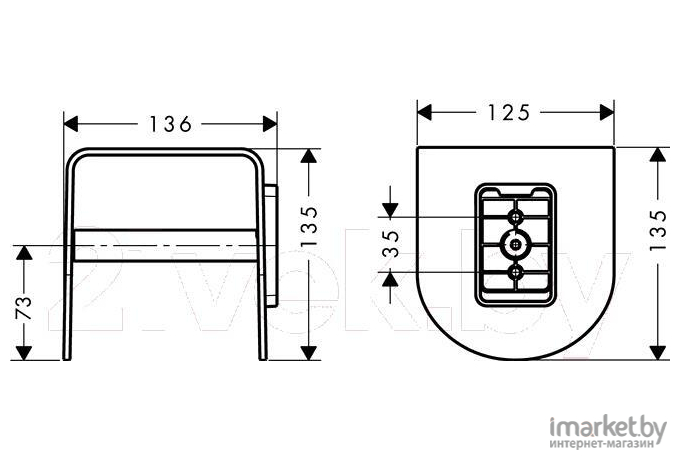 Держатель туалетной бумаги Hansgrohe Axor Urquiola 42436000