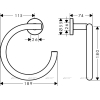 Держатель полотенца Hansgrohe Logis Universal 41724000