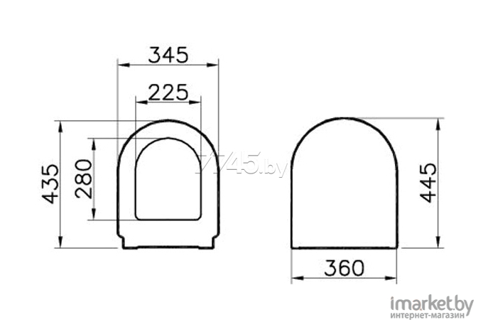 Сиденье для унитаза Vitra S50 72-003-309