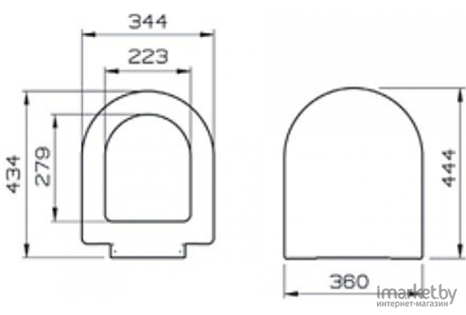 Сиденье для унитаза Vitra S50 72-003-309