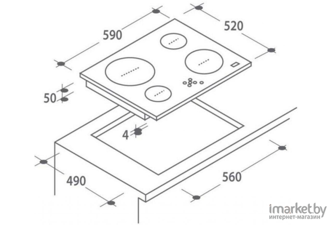 Варочная панель Candy CH64CCW