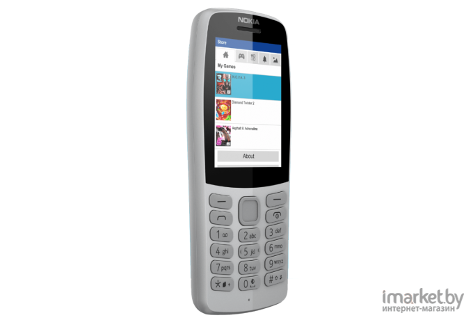 Мобильный телефон Nokia 210 DS TA-1139 GREY [16OTRD01A03]