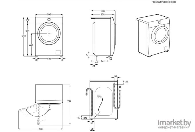 Стиральная машина Electrolux PerfectCare 600 EW6S4R04W