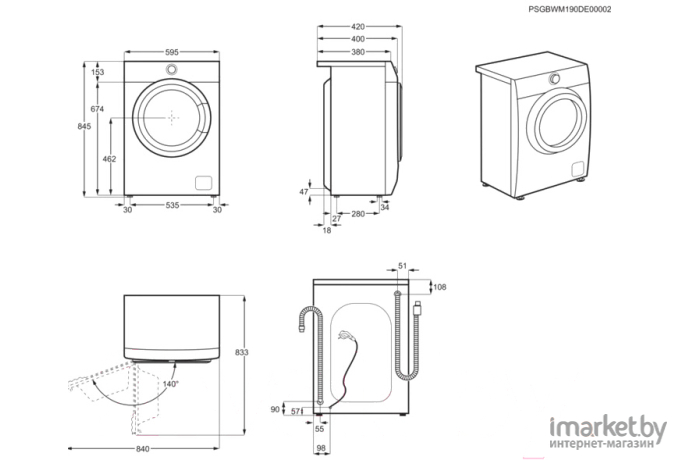 Стиральная машина Electrolux EW6S4R26BI