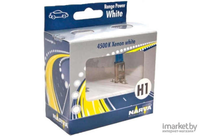 Автомобильная лампа Narva H1 Range Power White 2шт [48641RPW]