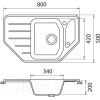 Кухонная мойка GranFest Corner GF-C800E песок