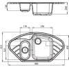 Кухонная мойка GranFest Corner GF-C960E серый