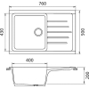 Кухонная мойка GranFest Practik GF-P760L серый