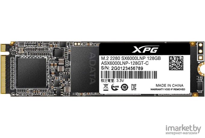 SSD диск A-Data XPG SX6000 Lite 128GB (ASX6000LNP-128GT-C)