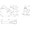 Смеситель Omoikiri Tateyama-S-PL латунь/гранит/платина [4994137]