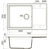 Кухонная мойка Omoikiri Daisen 78-LB-GR Artgranit серый [4993690]