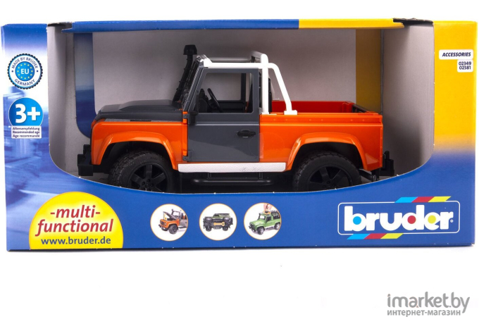 Машинка Bruder Внедорожник-пикап Land Rover Defender 02-591