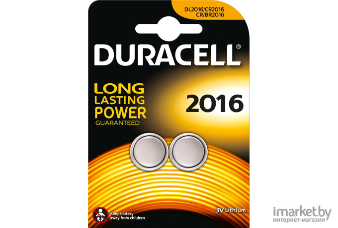 Батарейка DURACELL Lithium DL2016 BP